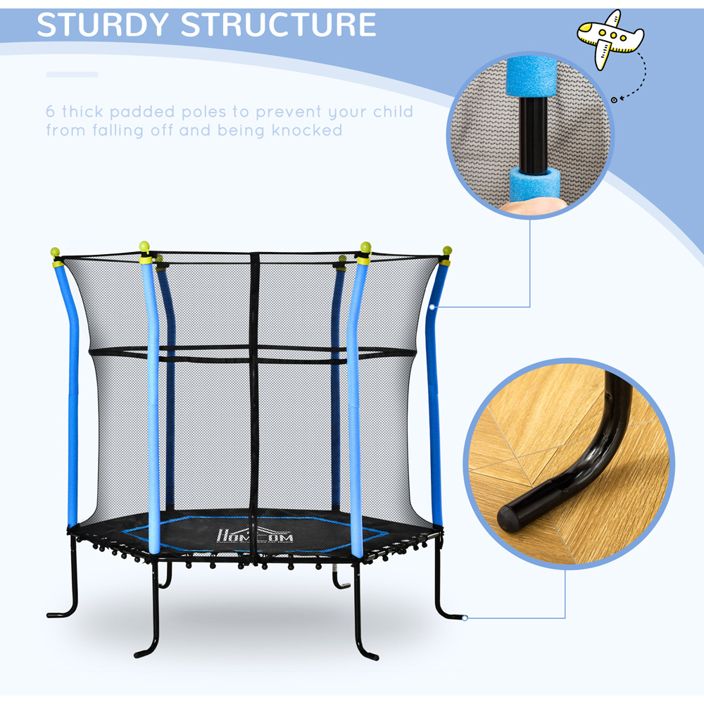 HOMCOM Trampolino Fitness Piegevole - 114cm Diametro Con Maniglia Regolabile - Foto 7
