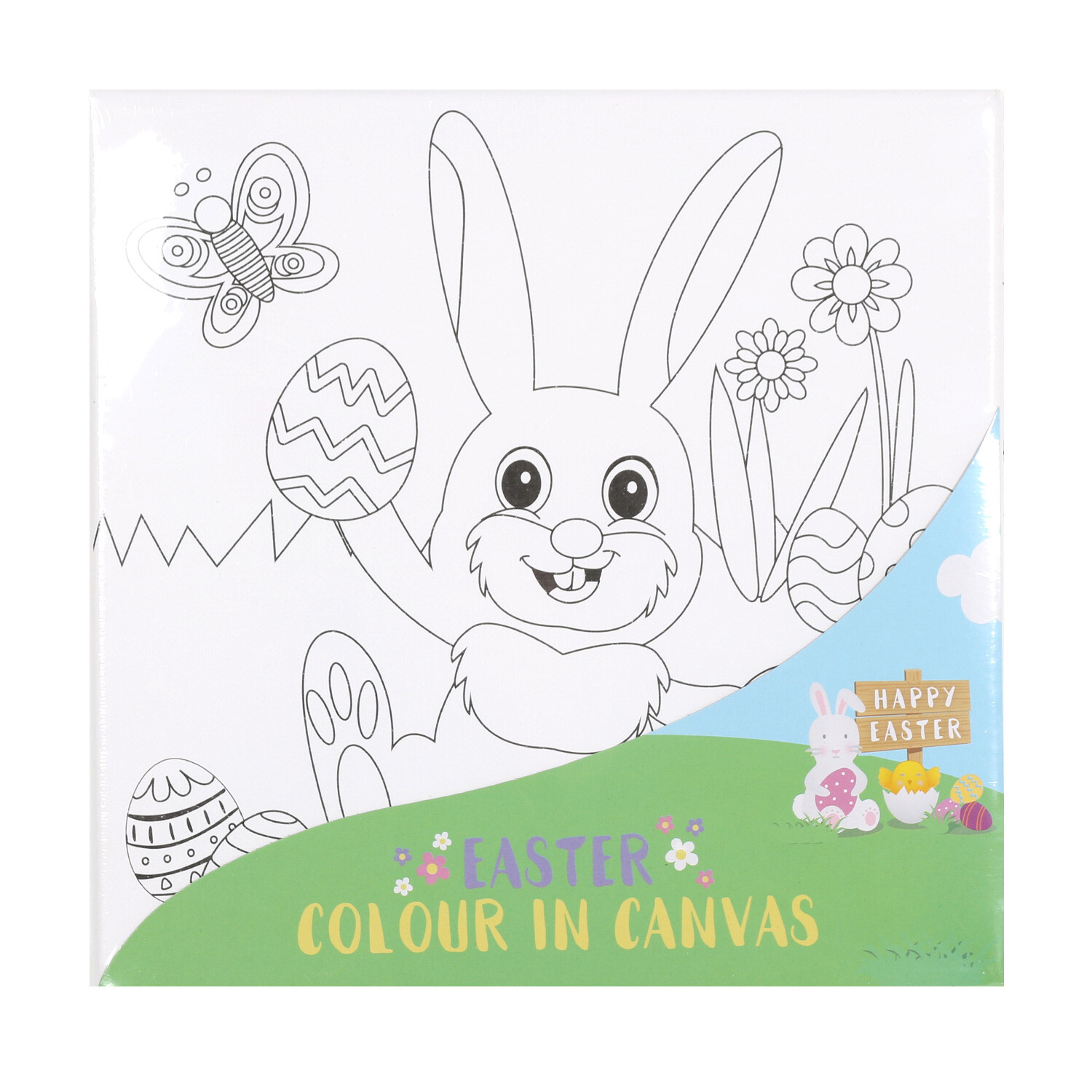 Single Colour Your Own Easter Canvas Kit in Assorted styles Image 2