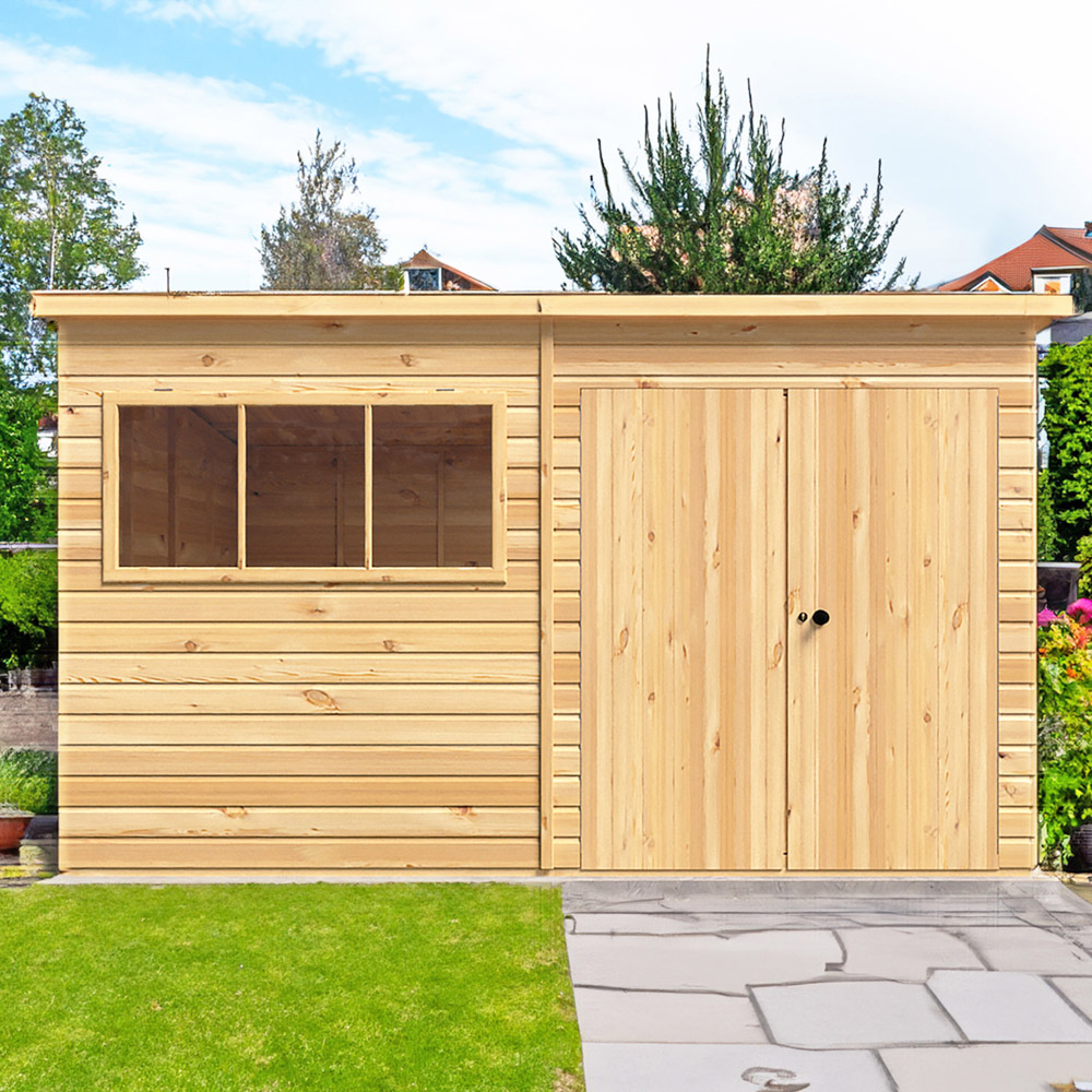 Shire 12 x 10ft Ranger Pent Shed Image 2