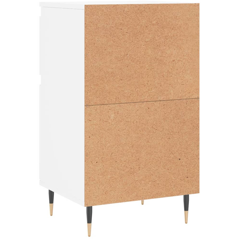 vidaXL Single Door Single Drawer White Sideboard Image 8