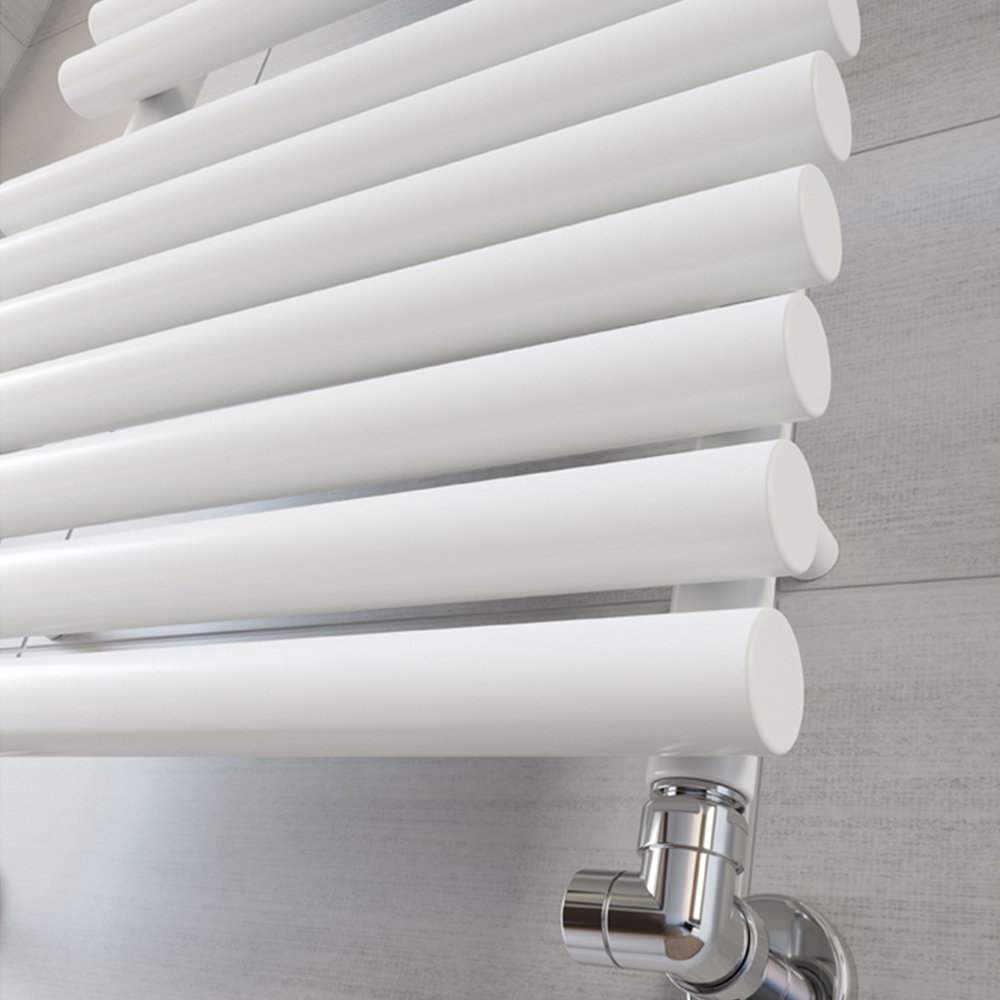 Terma Rolo Towel 2629BTU White Heated Towel Rail 1360 x 520mm Image 6