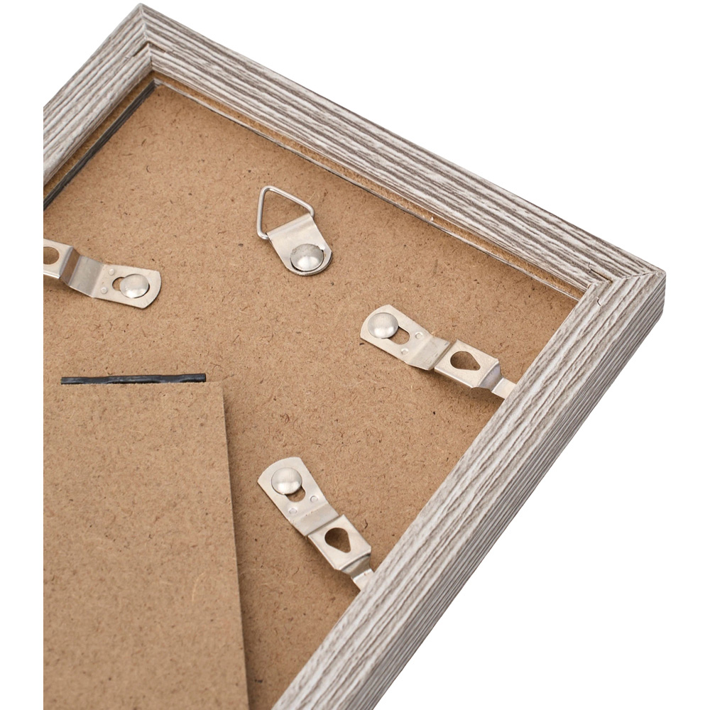 Living and Home Grey Wood Grain Photo Frame 4 x 6 inch 5 Pack Image 5