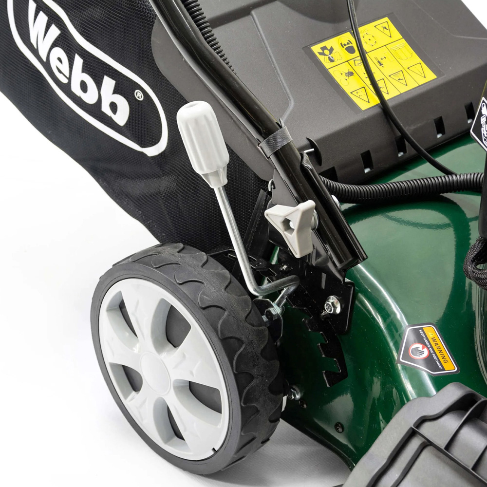 Webb Classic 51cm Self Propelled Electric Start Petrol Rotary Lawn Mower Image 4