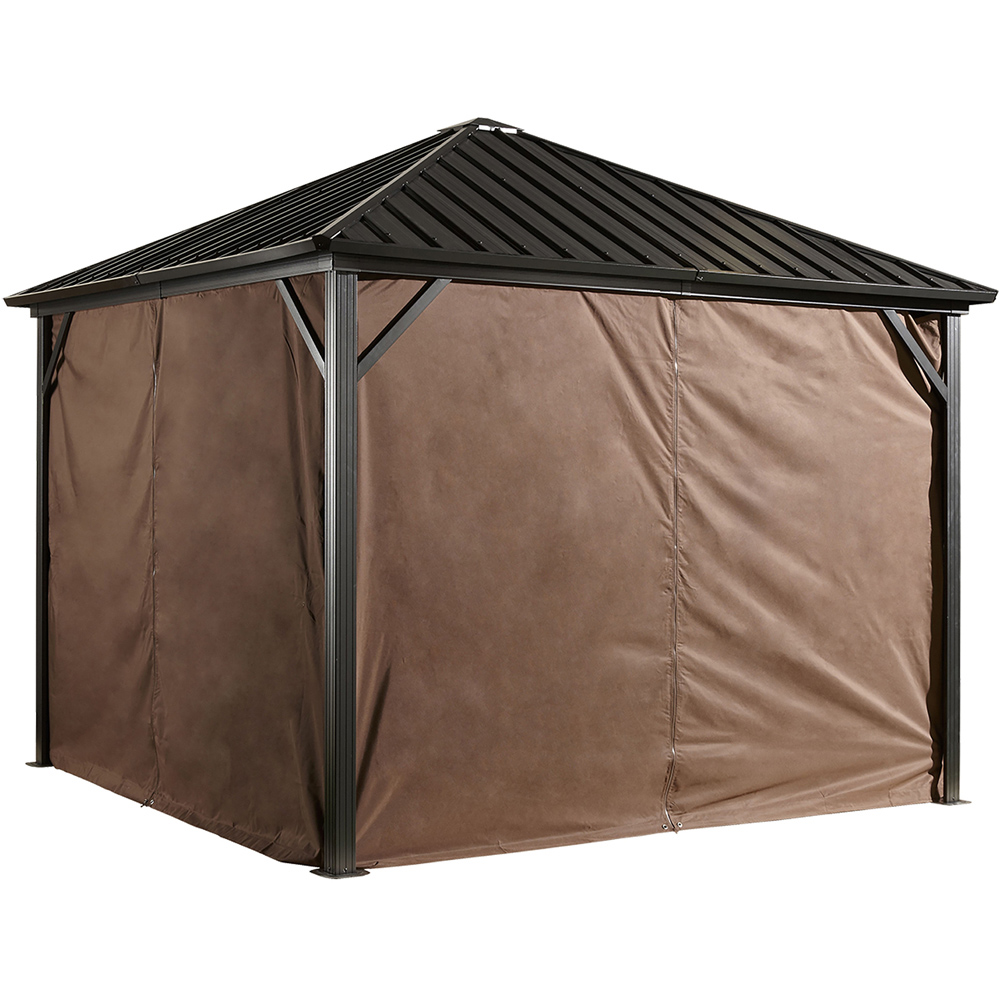 Sojag Dakota 3 x 3.7m Brown Gazebo Curtain Image 1