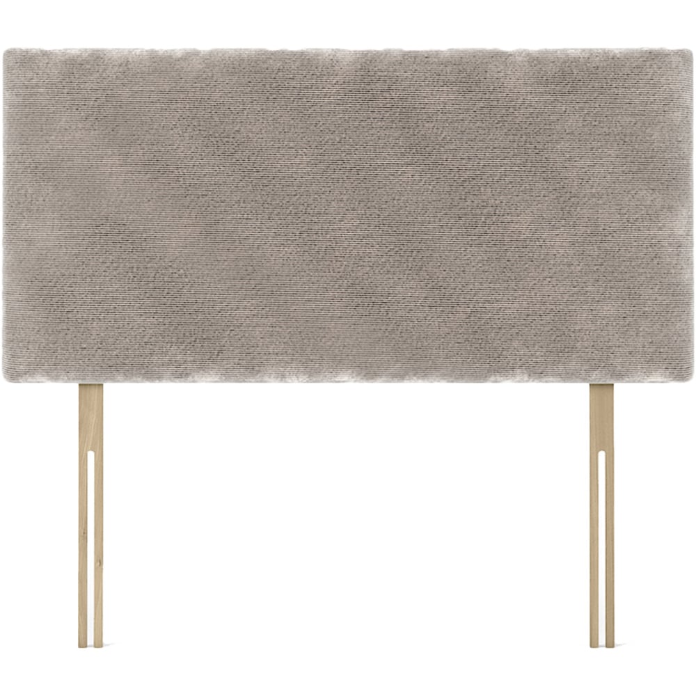 Bedmaster Valencia Small Double Silver Chenille Plain Headboard Image 2