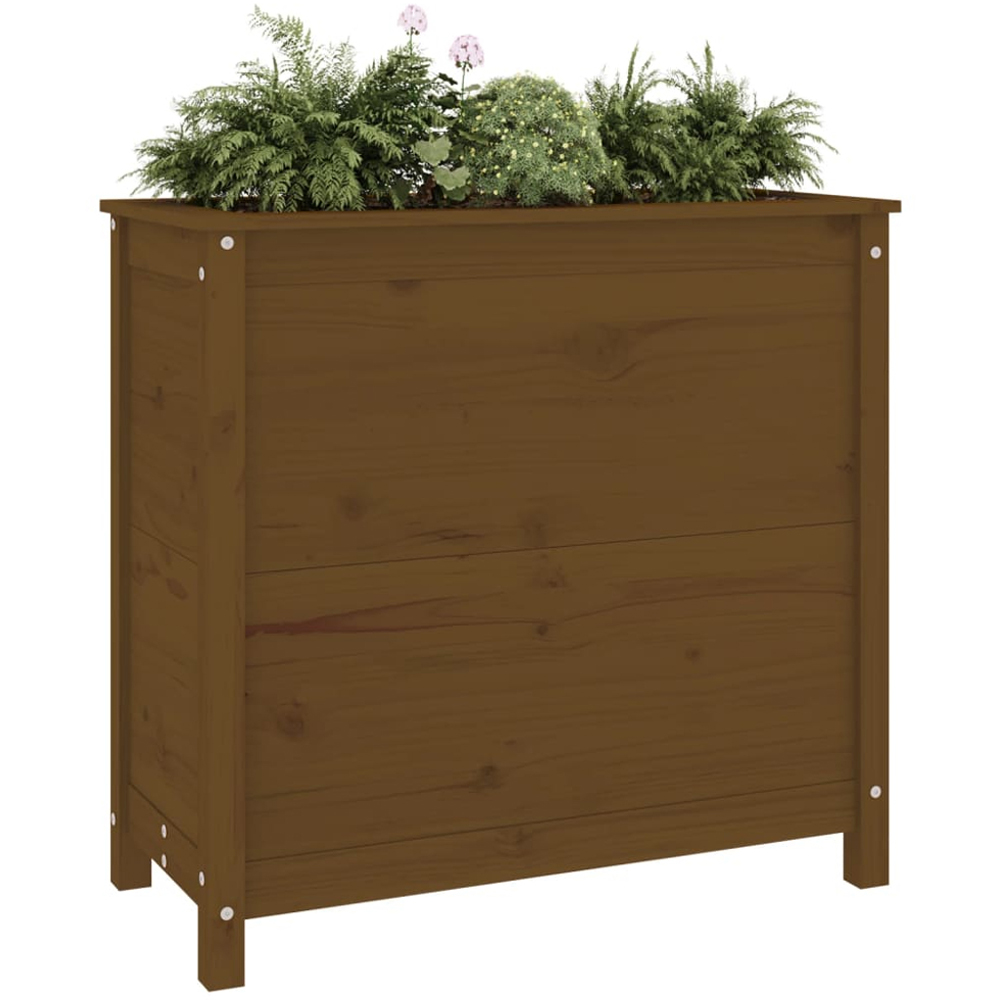 vidaXL Brown Solid Pine Wood Garden Planter 82.5 x 40 x 78cm Image 2