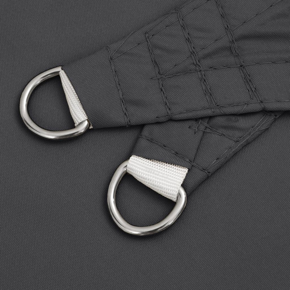 vidaXL Anthracite Triangular Sun Shade Sail 2 x 2 x 2m Image 5