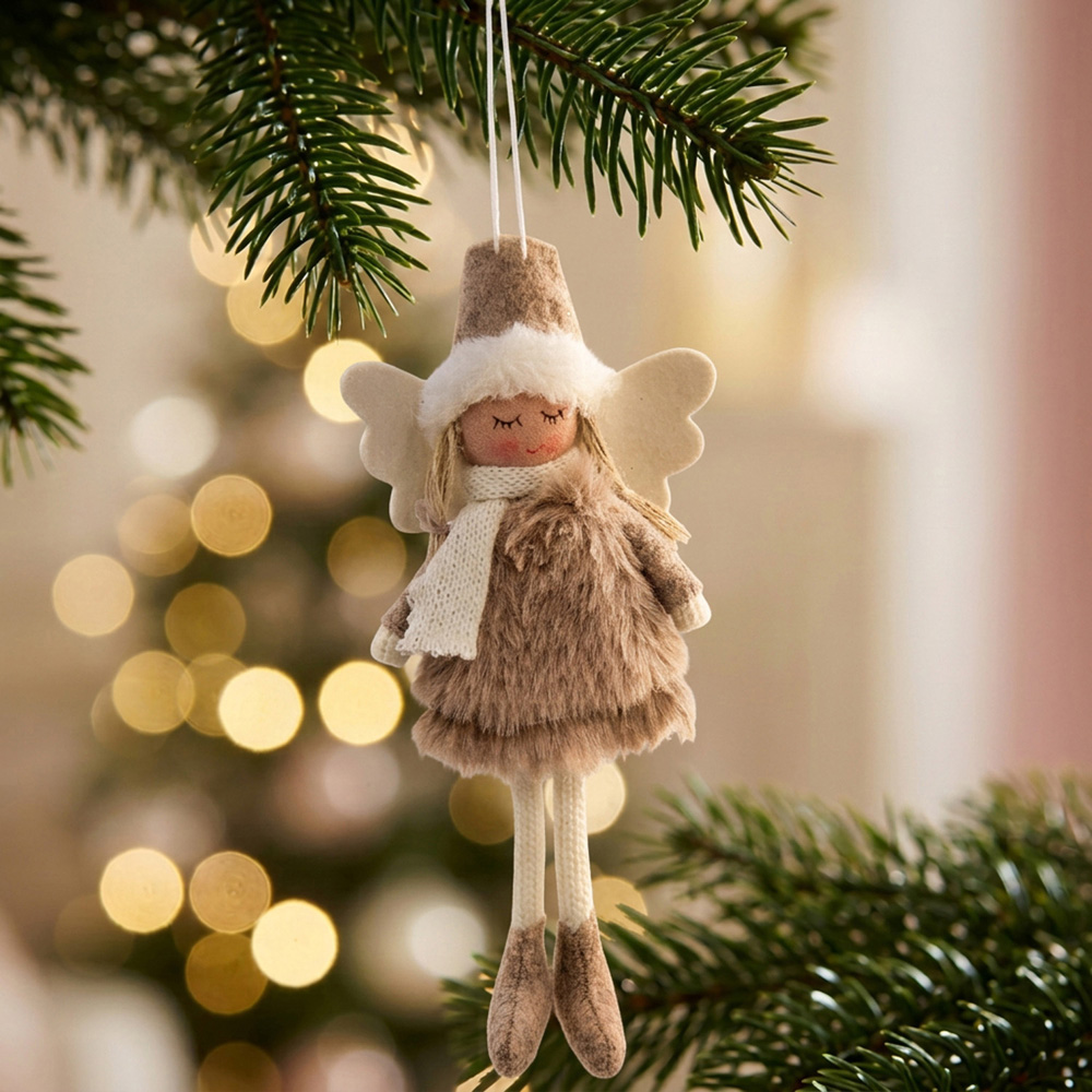 Neutral Fluffy Fairy Hanging Decoration Image 2