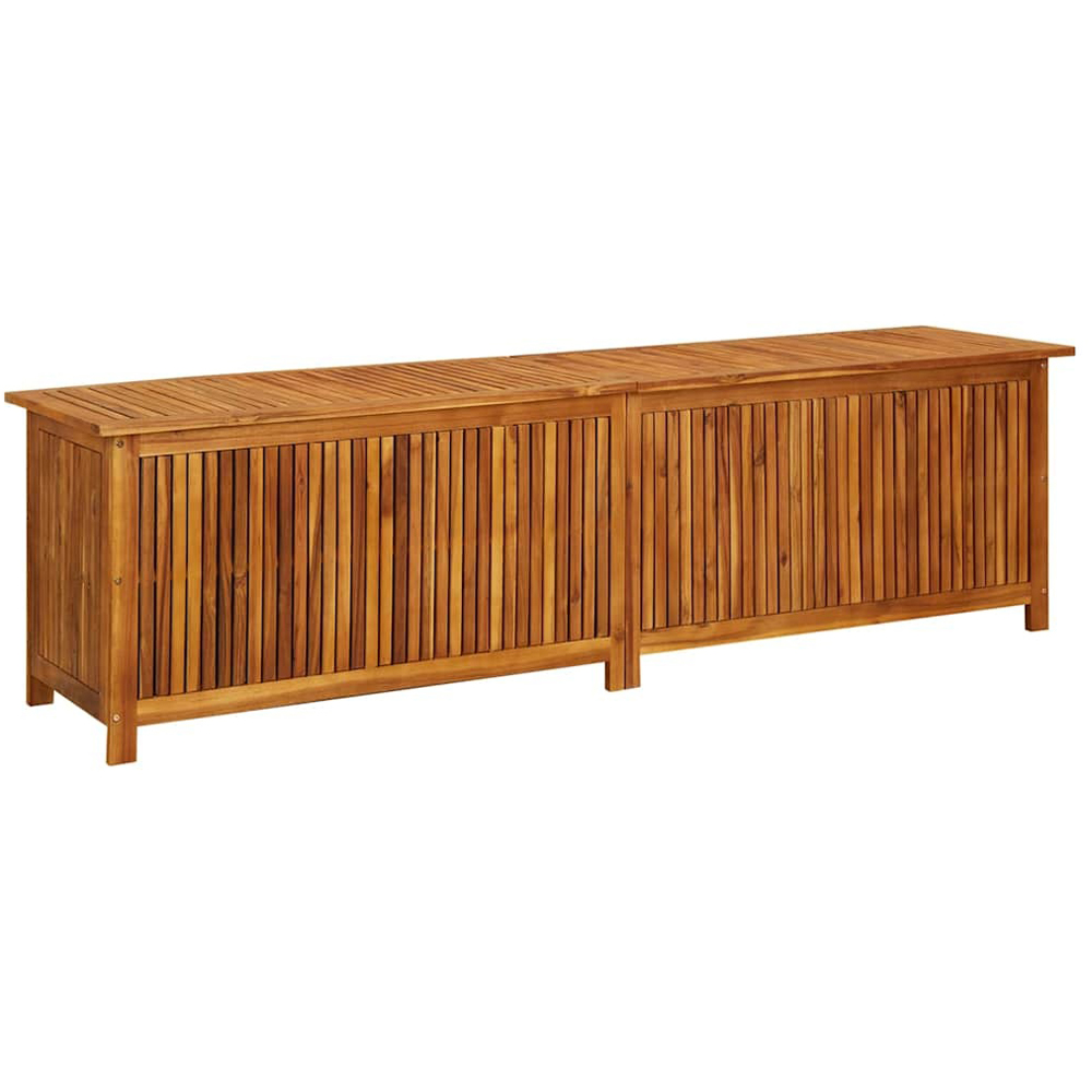 Walplus Brown Solid Acacia Wood Polyethylene Storage Box 43 x 189 x 42cm Image 1