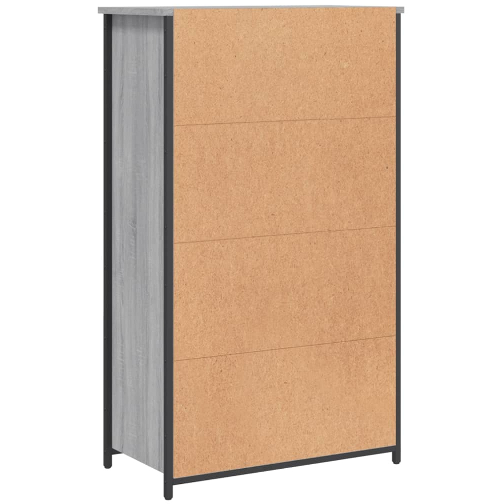vidaXL 2 Door 2 Shelf Grey Sonoma Highboard Image 7