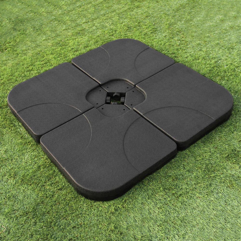 MonsterShop Black Square Shaped Cantilever Parasol Base Image 2