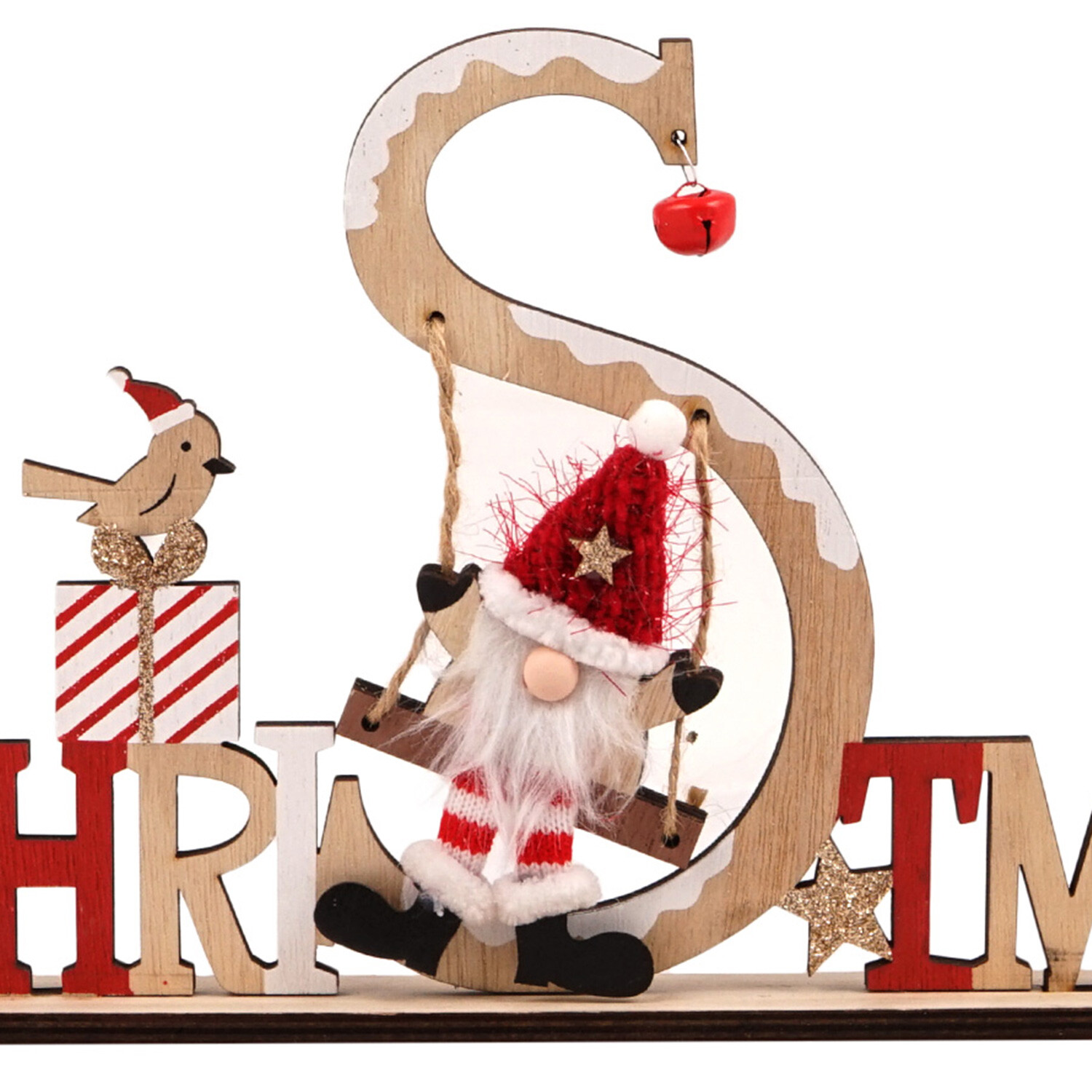 Candy Cane Lane Gonk Christmas Standing Sign Decoration Image 2