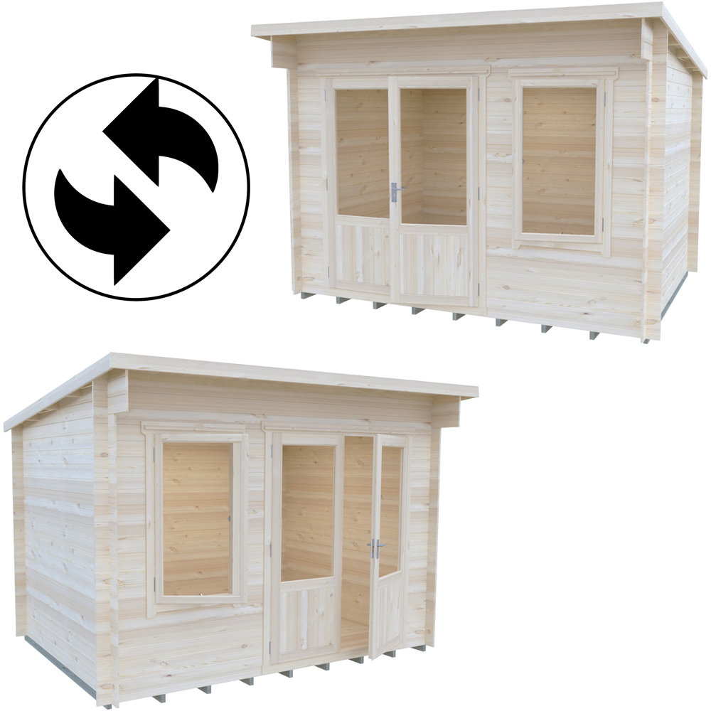 Shire Edgefield 13 x 10ft Apex Garden Log Cabin Image 4