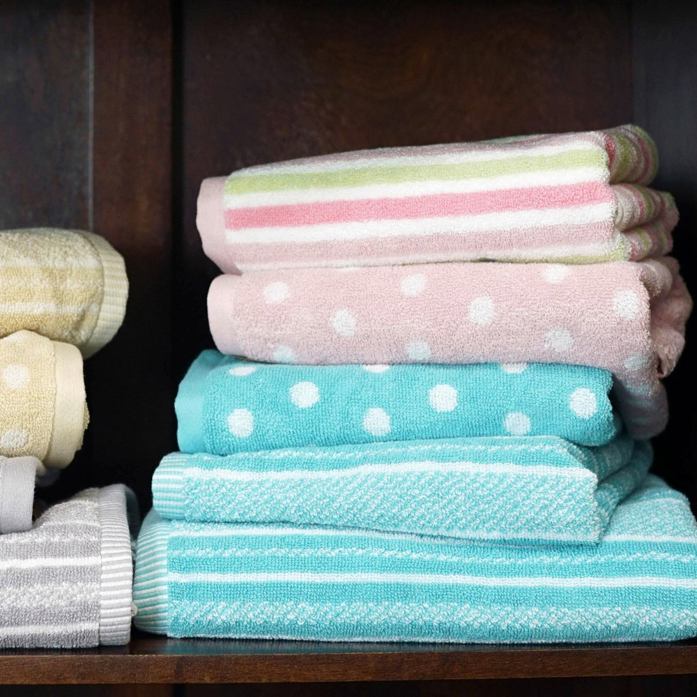 Allure Bath Fashions Cotton Pink Stripe Bath Sheet Image 2