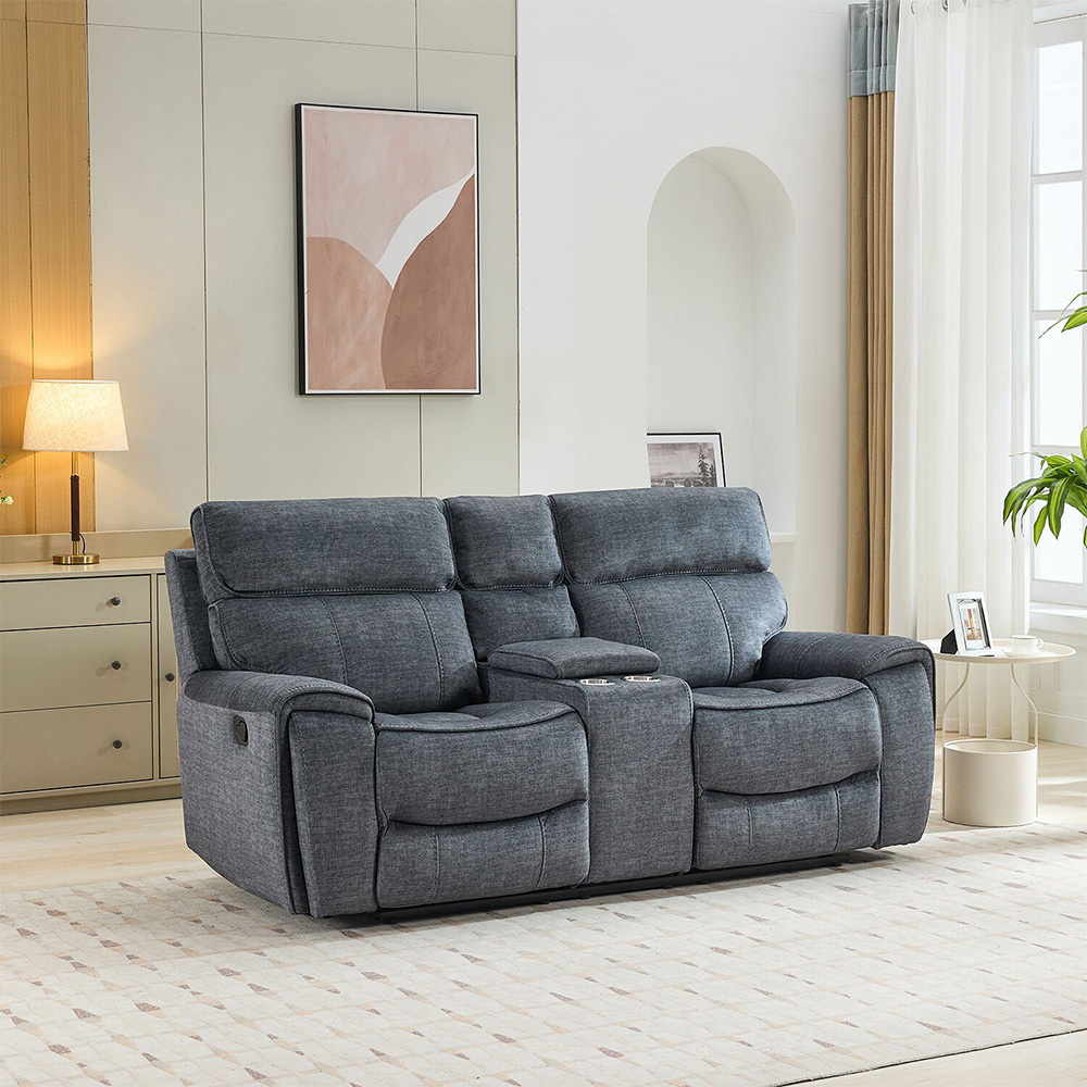 Cancun Reclining Sofa - Grey / 2 Image 10