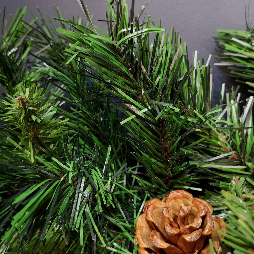 Samuel Alexander Princess Christmas Garland with 180 Tips and 14 Pinecones 270cm Image 4