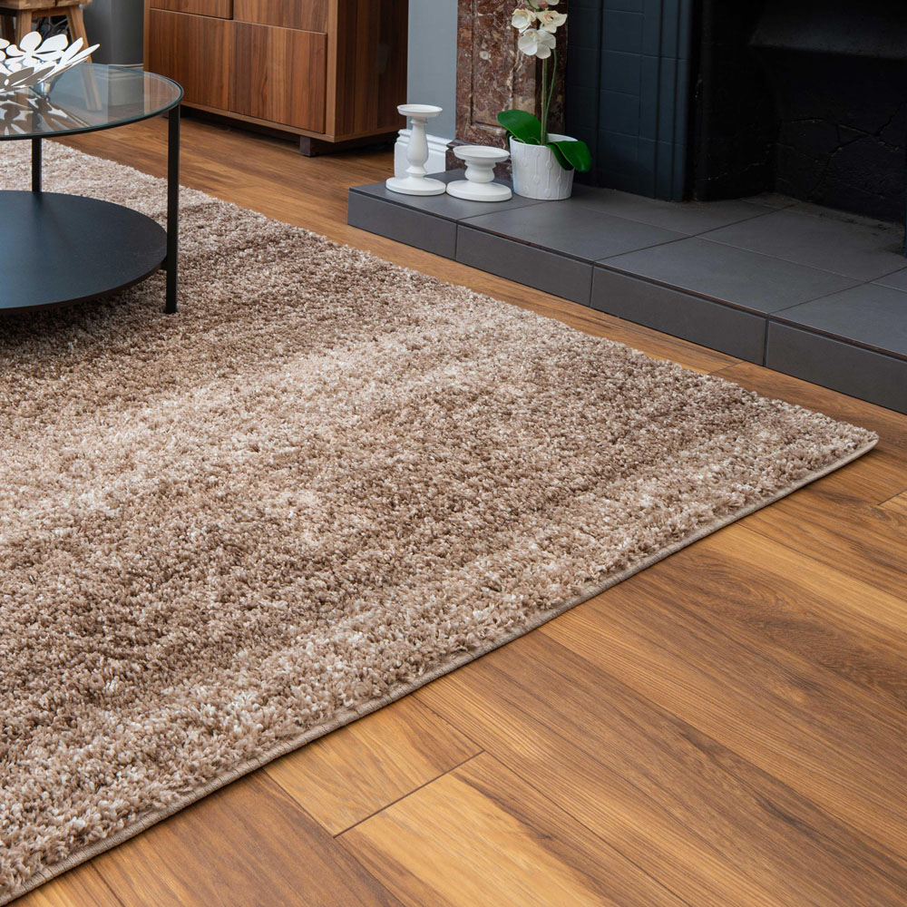 Kukoon Alder Beige Shaggy Rug 200 x 290cm Image 1