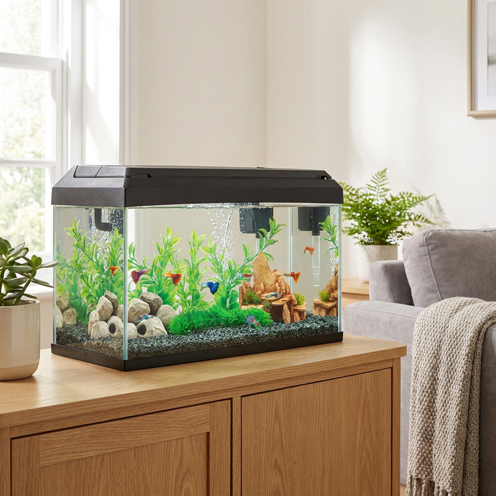 Rectangular Aquarium with Light and Filter Image 2