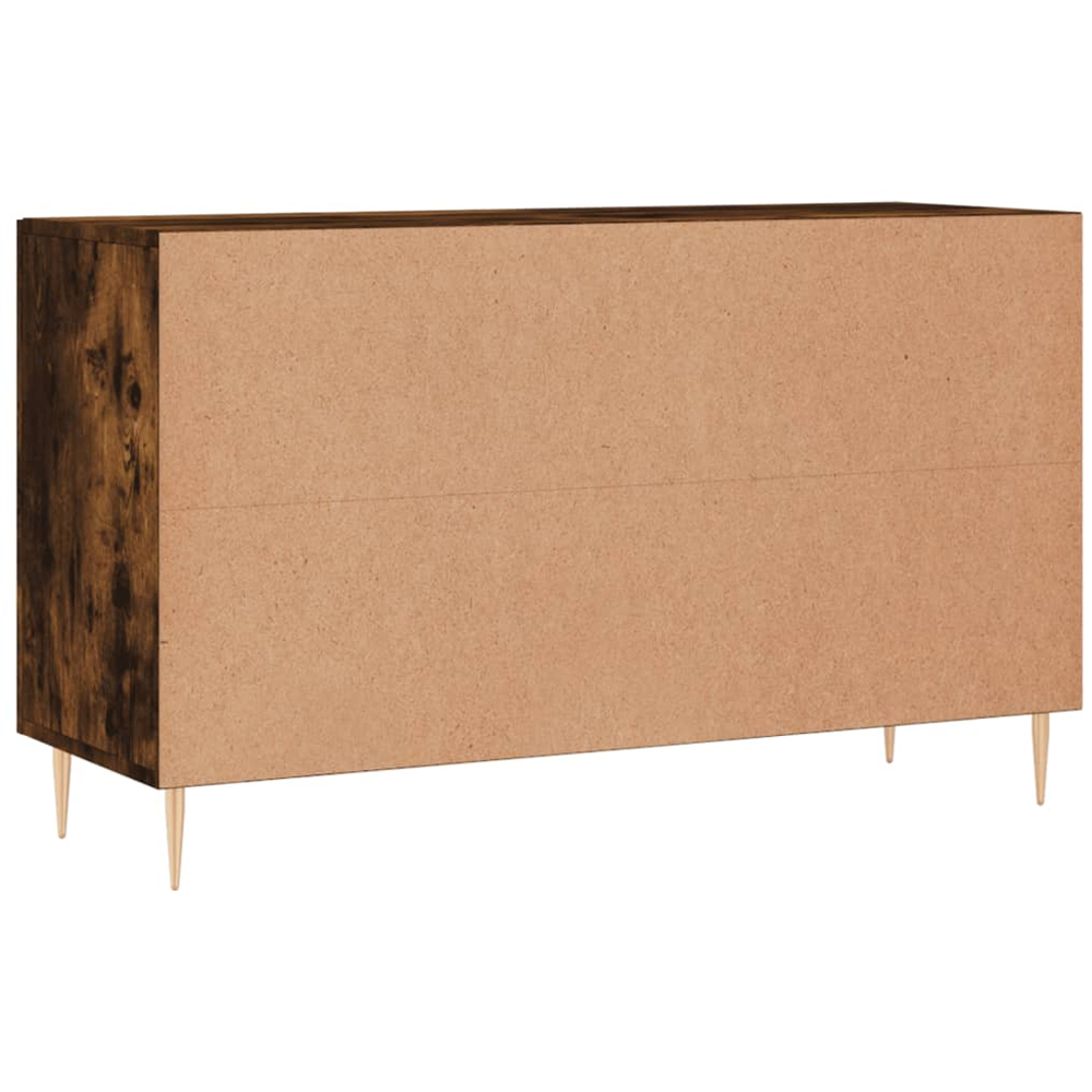 vidaXL 2 Door 2 Drawer Smoked Oak Sideboard Image 8