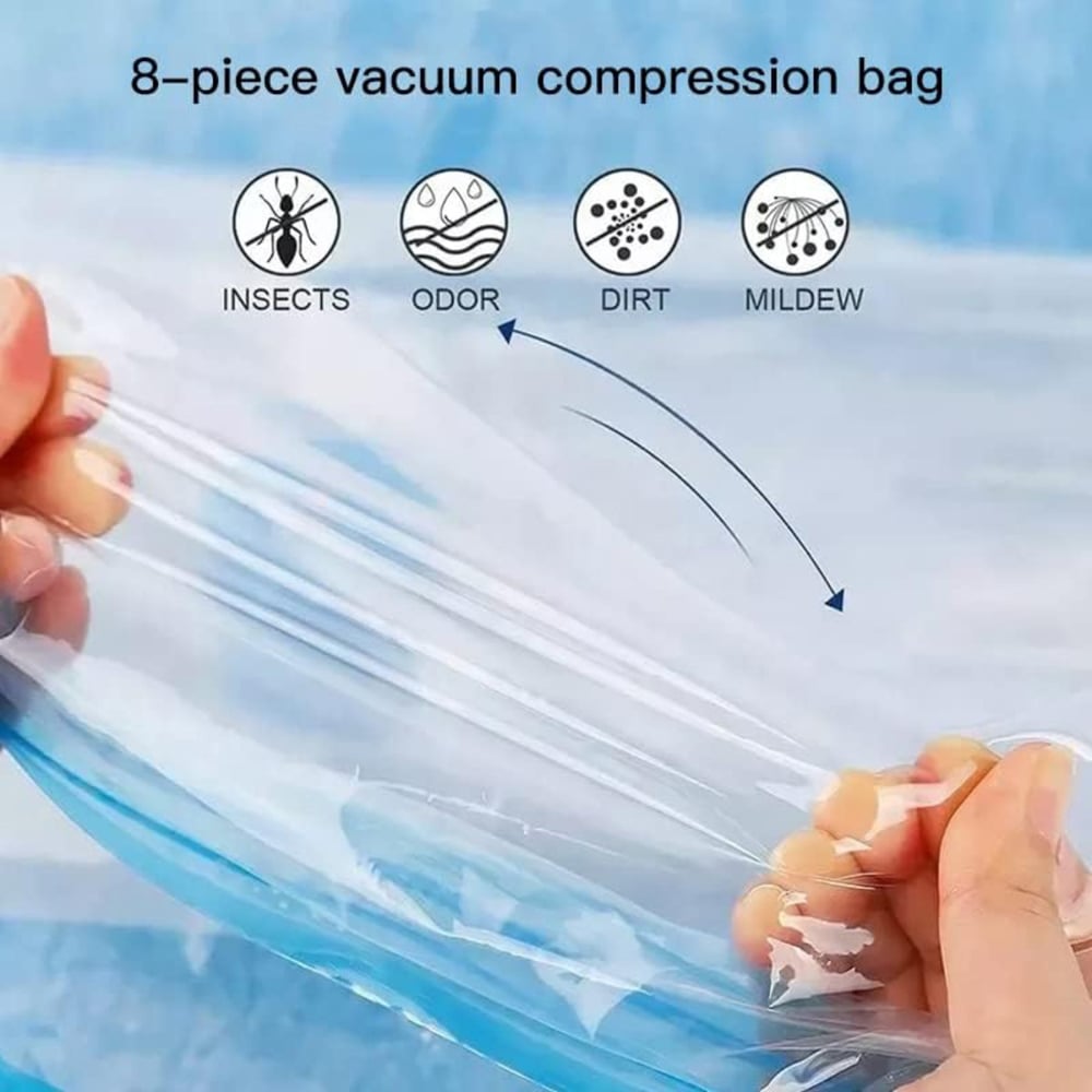 Alivio Double Zip Sealed Reusable Vacuum Storage Bag Image 4