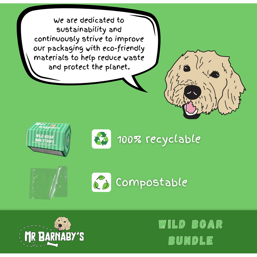 Mr Barnaby's Wild Boar Dog Treats Bundle 2 Pack Image 7