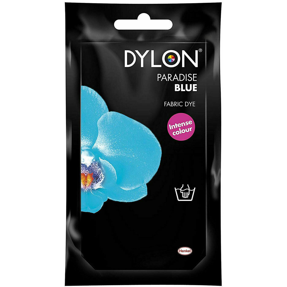 Dylon Paradise Blue Hand Fabric Dye Sachet 50g 4 Pack Image 3
