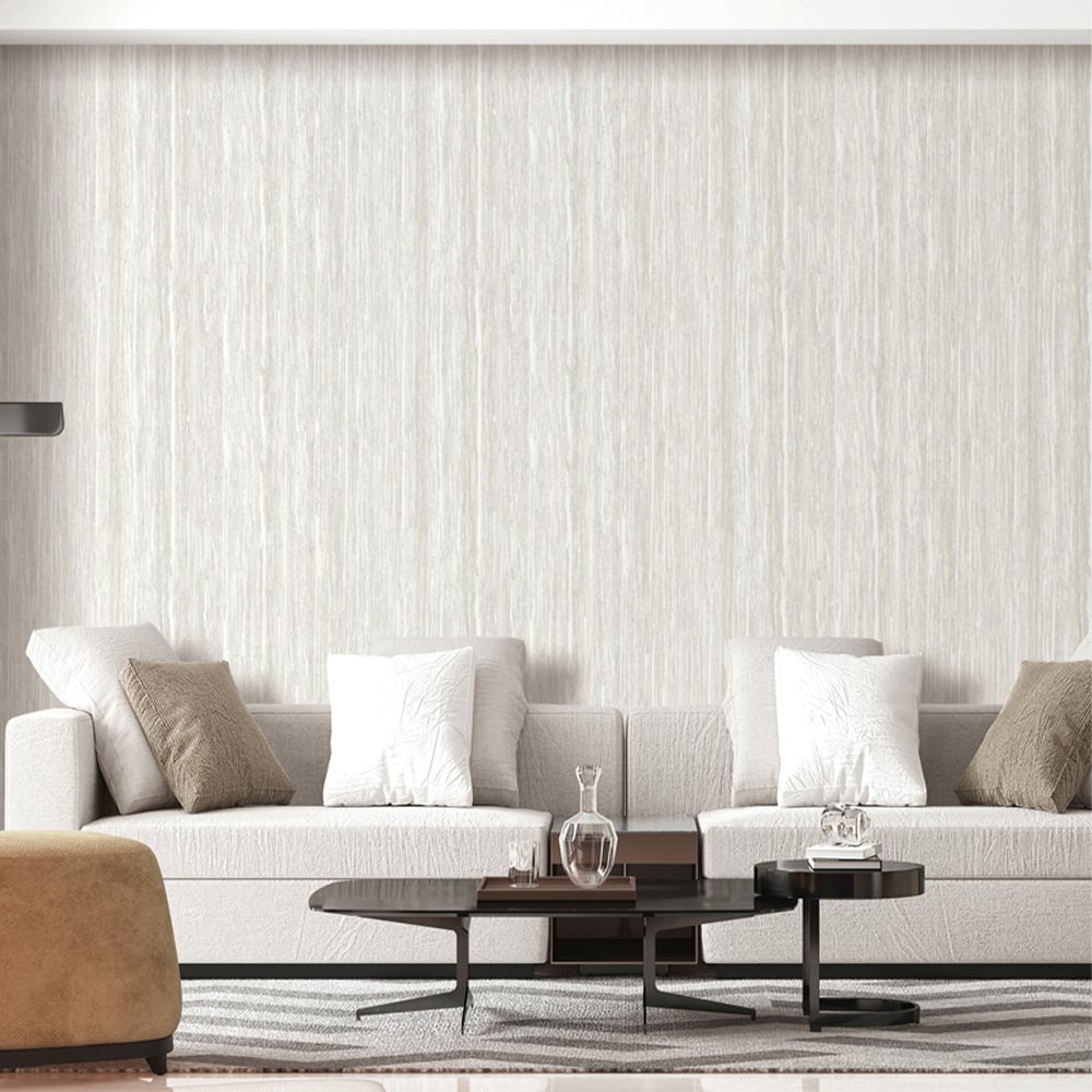 Design ID Wood Grain Off White Wallpaper Image 2