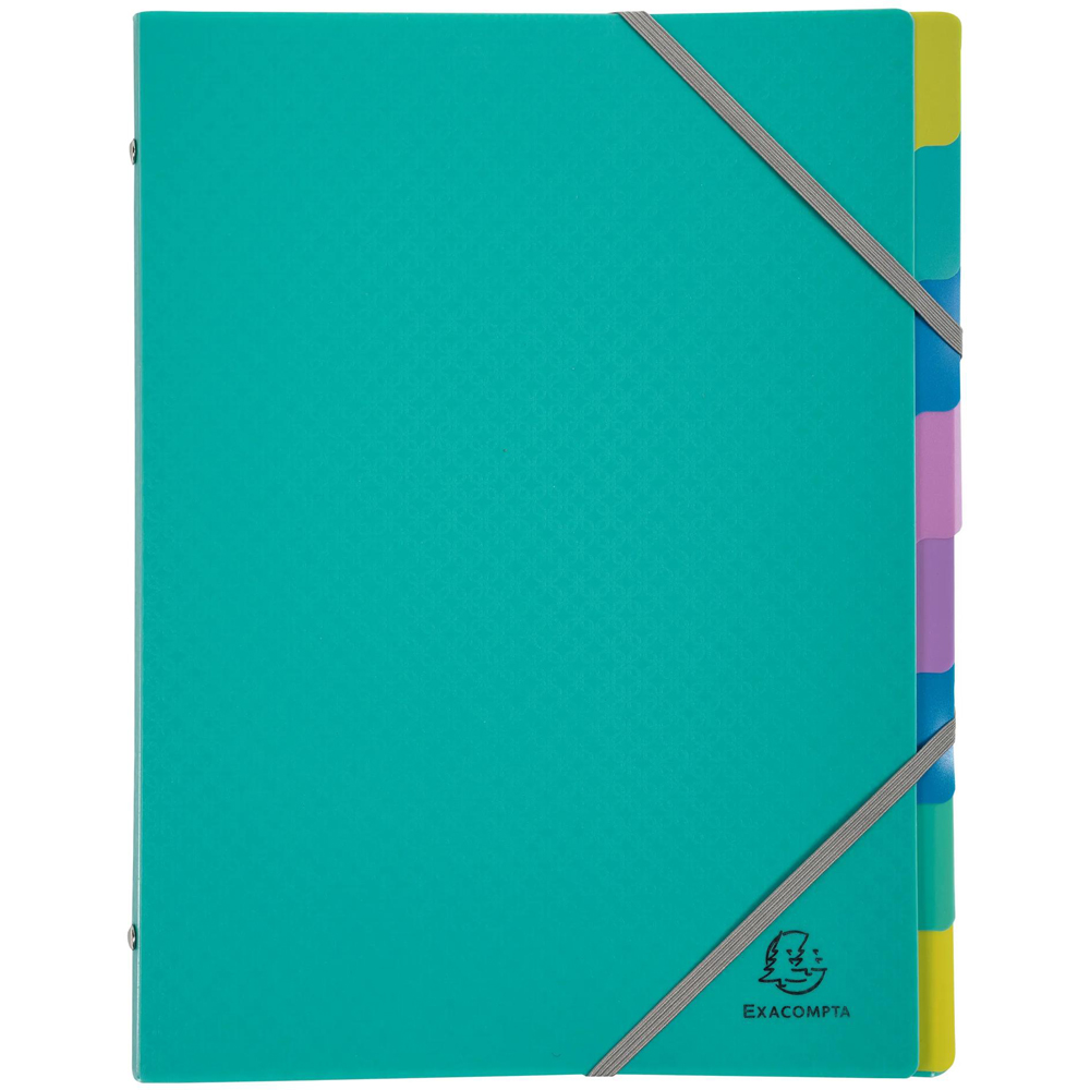 Exacompta A4 Multicolour PP 3 Recycled Multipart File 8 Pack Image 4
