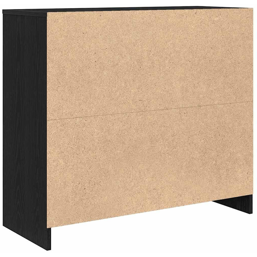 vidaXL 3 Door Black Oak Sideboard Image 7