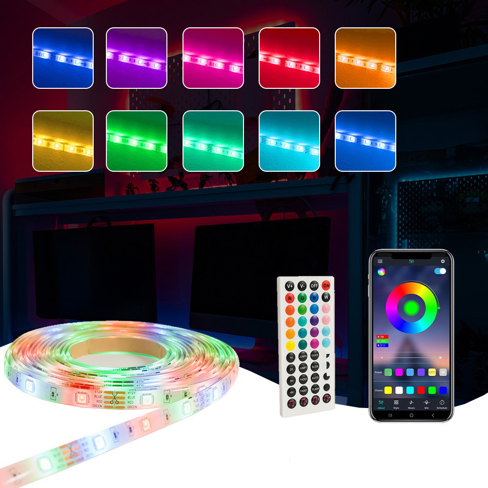 ValueLights Smart App-Control Multicolour LED Strip Light 5m Image 5