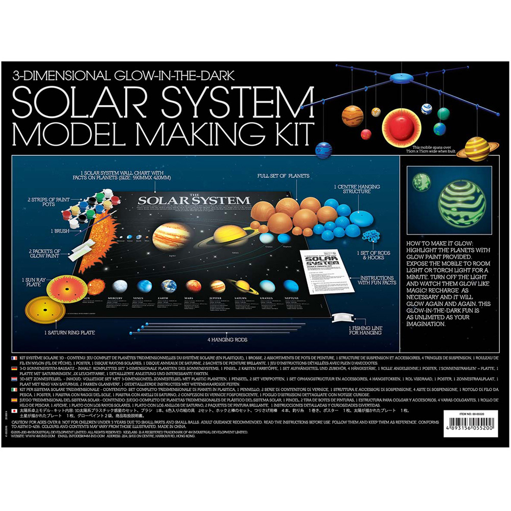 4M 3D Solar System Mobile Making Kit Image 6