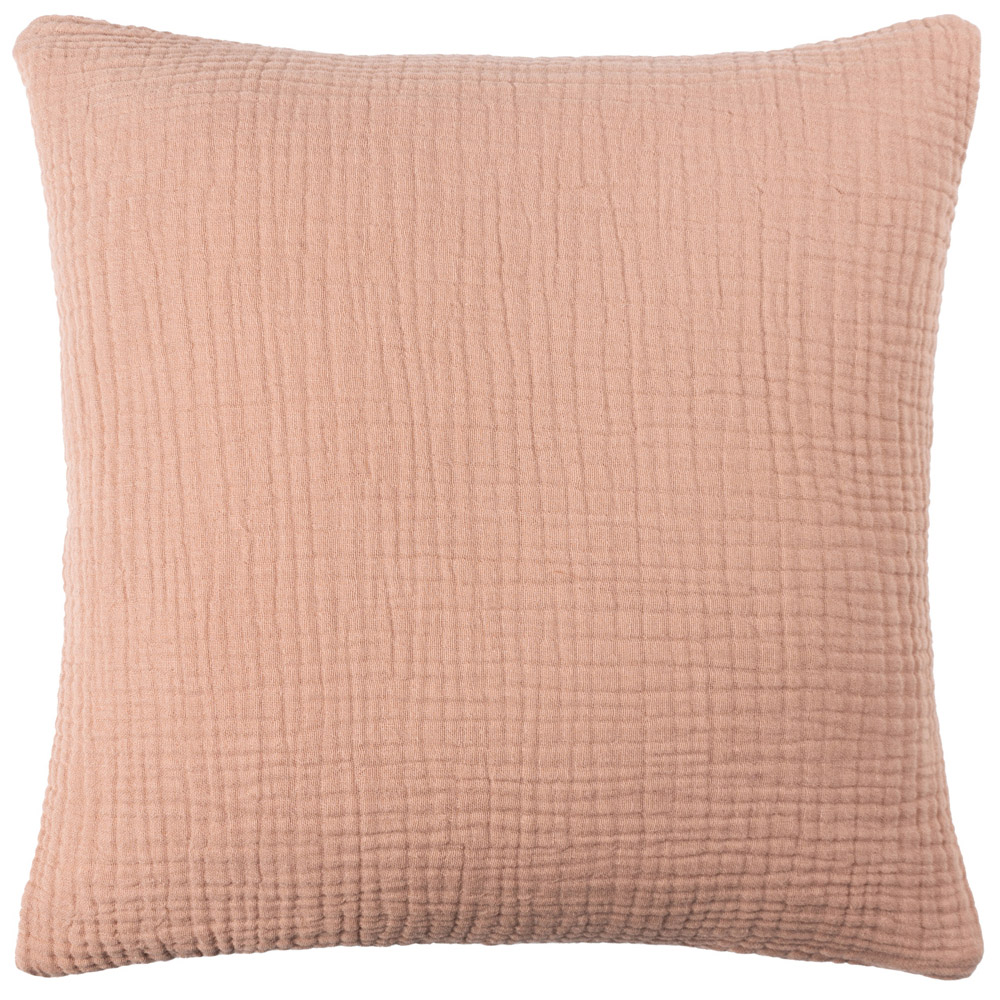 Yard Lark Pink Clay Muslin Cotton Cushion Image 1
