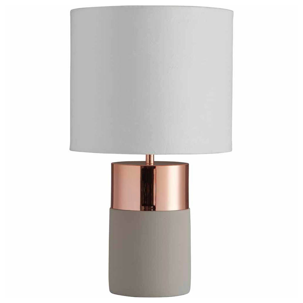 Wilko Concrete Base Table Lamp Image 1