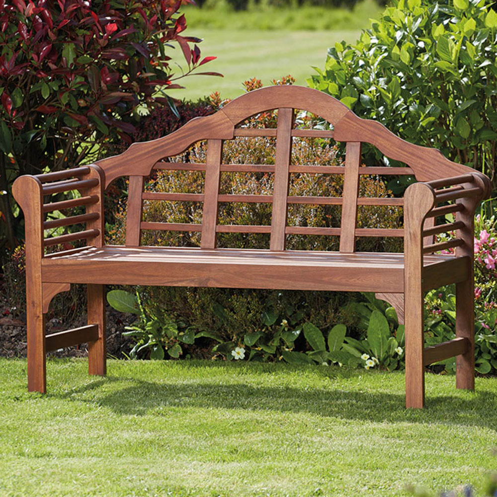 Garden Gear Lutyens Acasia Bench Image 1