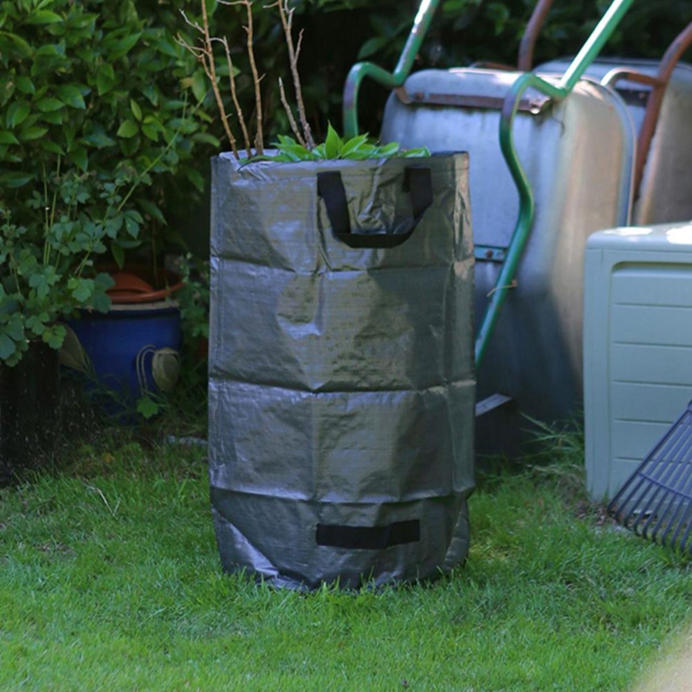 Harbour Housewares Black Heavy-Duty Garden Waste Bag 270L 3 Pack Image 2