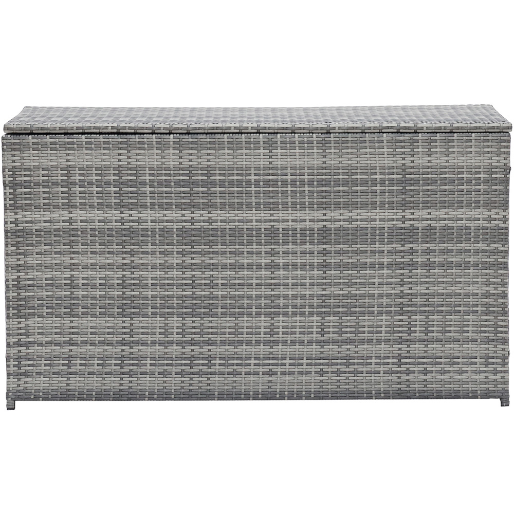 Teamson Home Grey Wicker Patio Storage Chest 154 Gallon Image 4