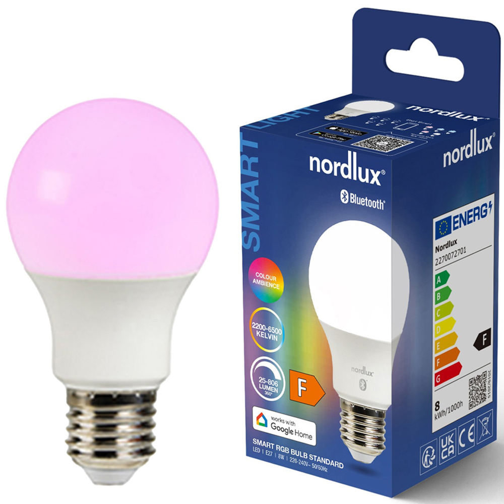 Nordlux Smart E27 A60 806 Lumen White Light Bulb Image 4