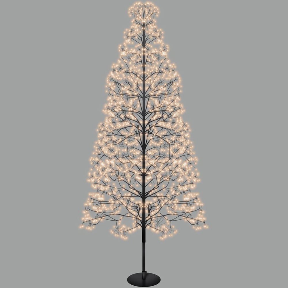 Xmas Haus 2250 Gold Micro LED Black Firework Tree 6ft  Image 3