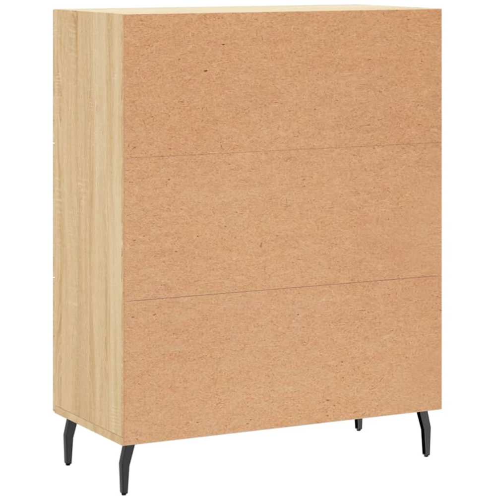 vidaXL Single Door 3 Drawer Sonoma Oak Sideboard Image 8