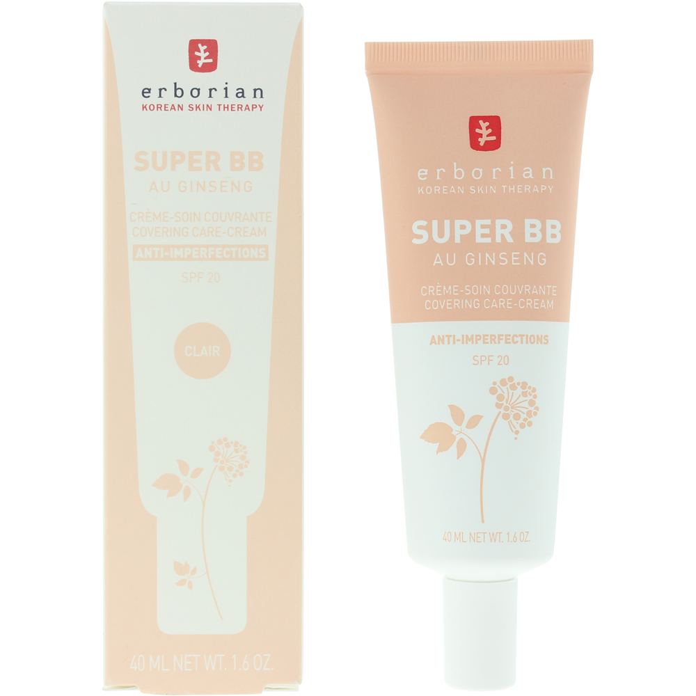 Erborian Super BB AU Ginseng Anti Imperfections Clair Covering Cream SPF20 40ml Image 2