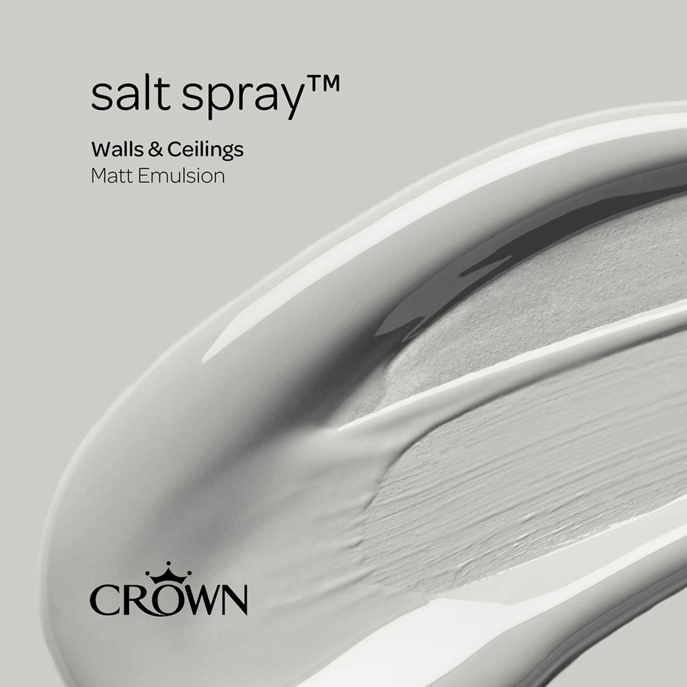 Crown Matt Emulsion Paint 5L - Salt Spray Image 7