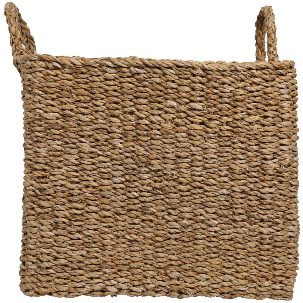 Set of 2 Square Bohomian Seagrass Baskets - Natural Image 2