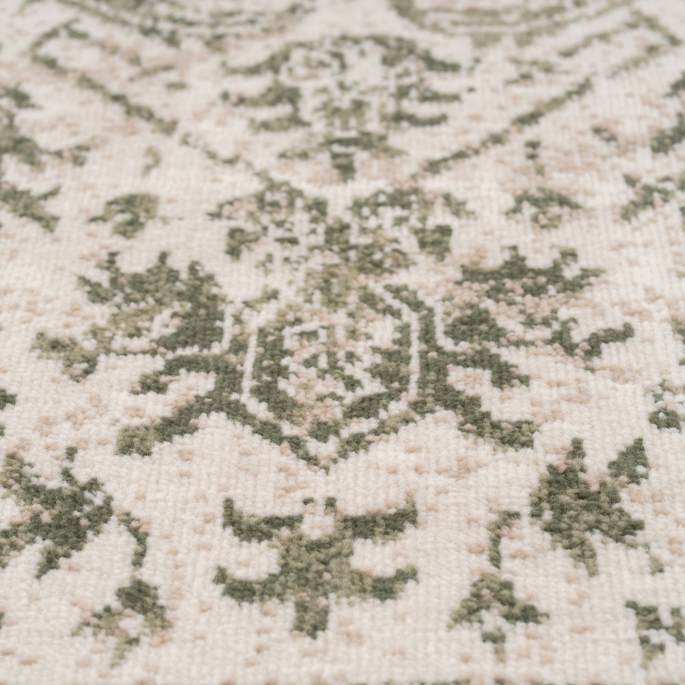 Kukoon Oscar Isadora Sage Green Flat Vintage Rug 60 x 240cm Image 5
