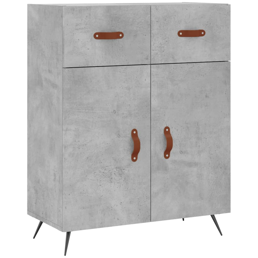 vidaXL 2 Door 2 Drawer 3 Shelf Concrete Grey Highboard Image 7