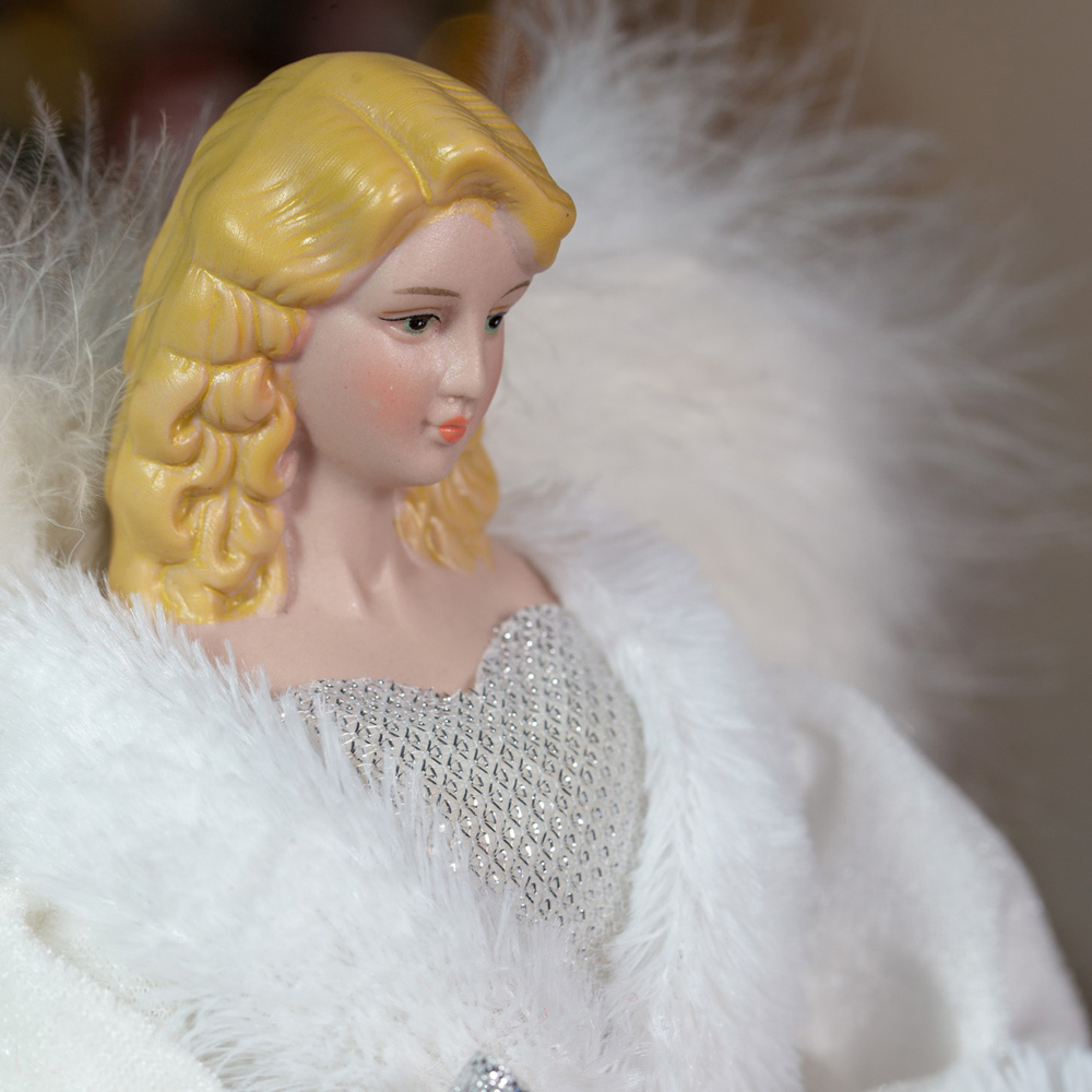 The Christmas Workshop White Tree Top Angel 30cm Image 3