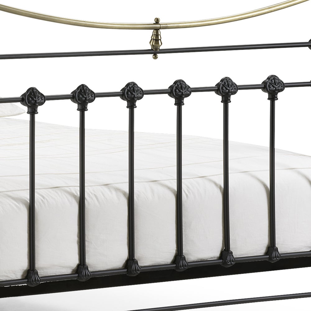 Julian Bowen Victoria Double Satin Black Bed Image 5