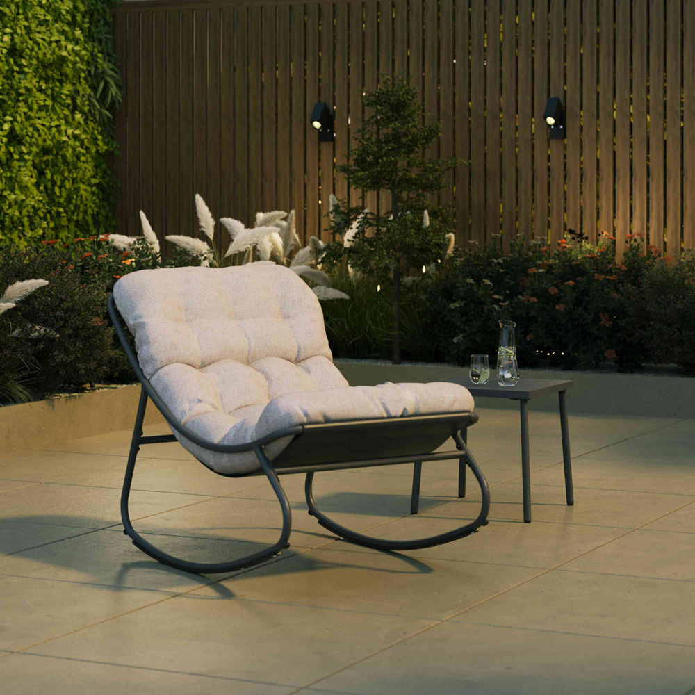Charles Bentley Porto Rocking Chair with Cushion Image 7