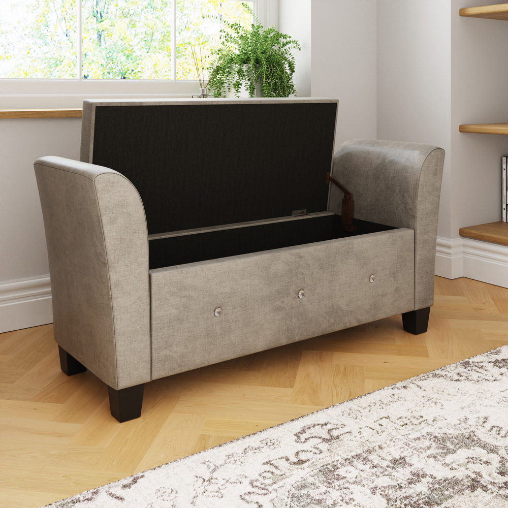 GFW Verona Silver Diamante Window Seat Image 7