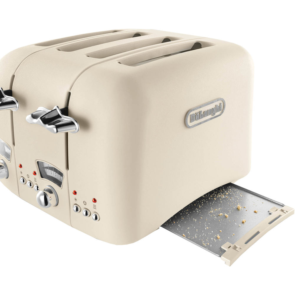 De'Longhi Argento DL3019 Beige 4 Slice Toaster Image 4