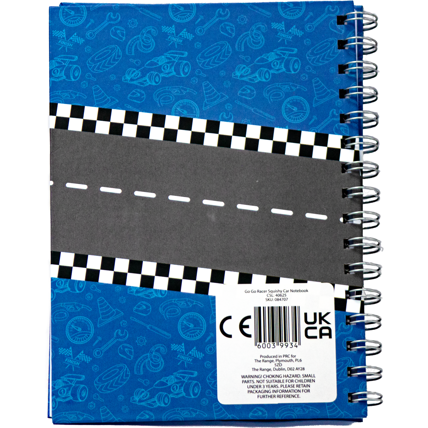 Go Go Racer Squishy Car Notebook - Blue Image 2